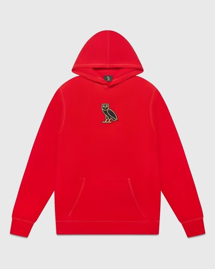 Classic Owl Hoodie Red