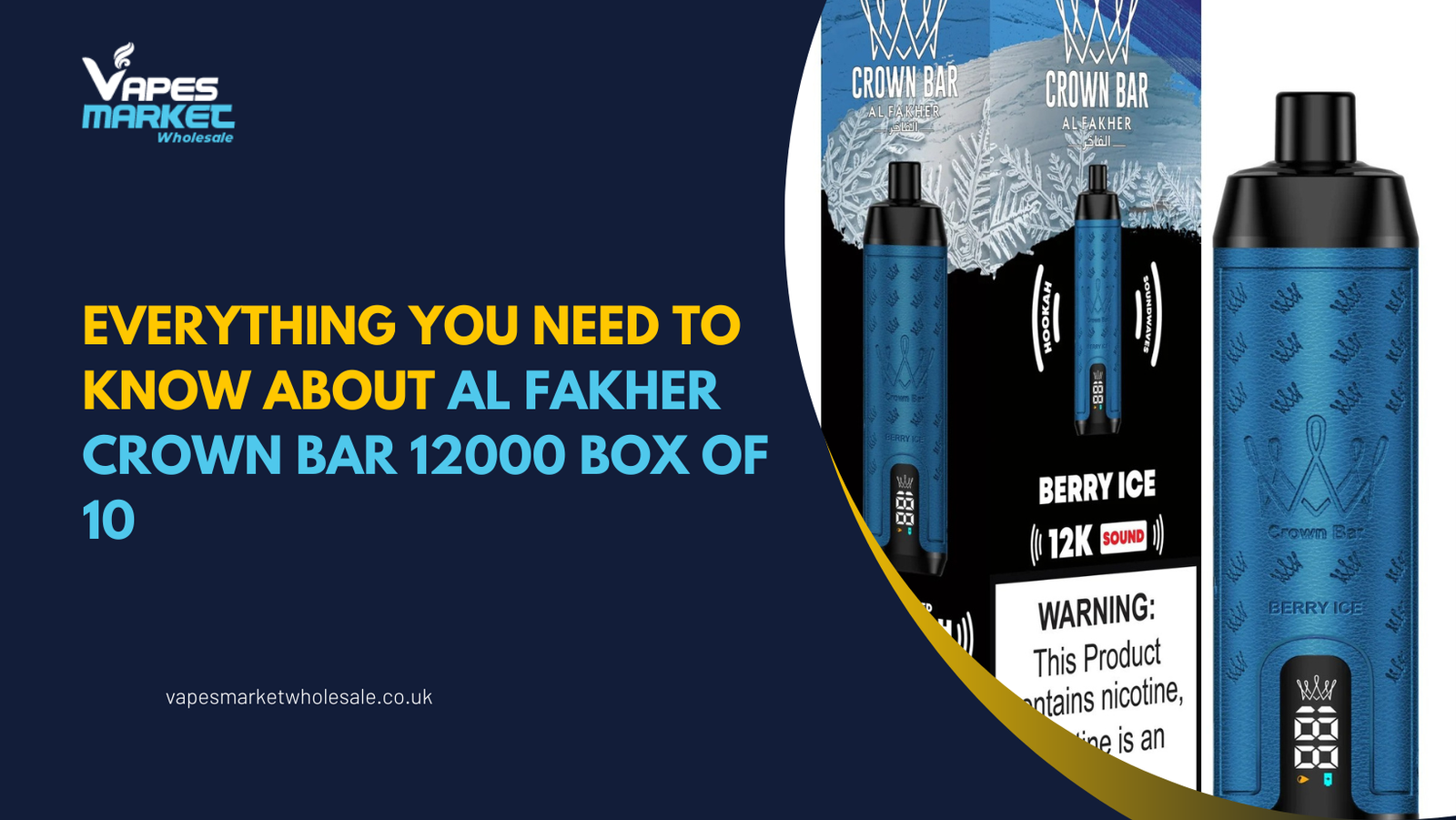 Al Fakher Crown Bar 12000 box of 10