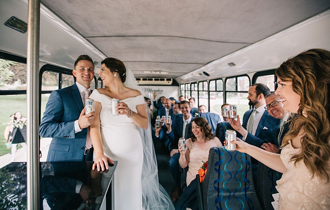 wedding party bus